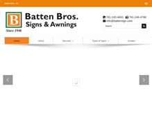 Tablet Screenshot of battensign.com